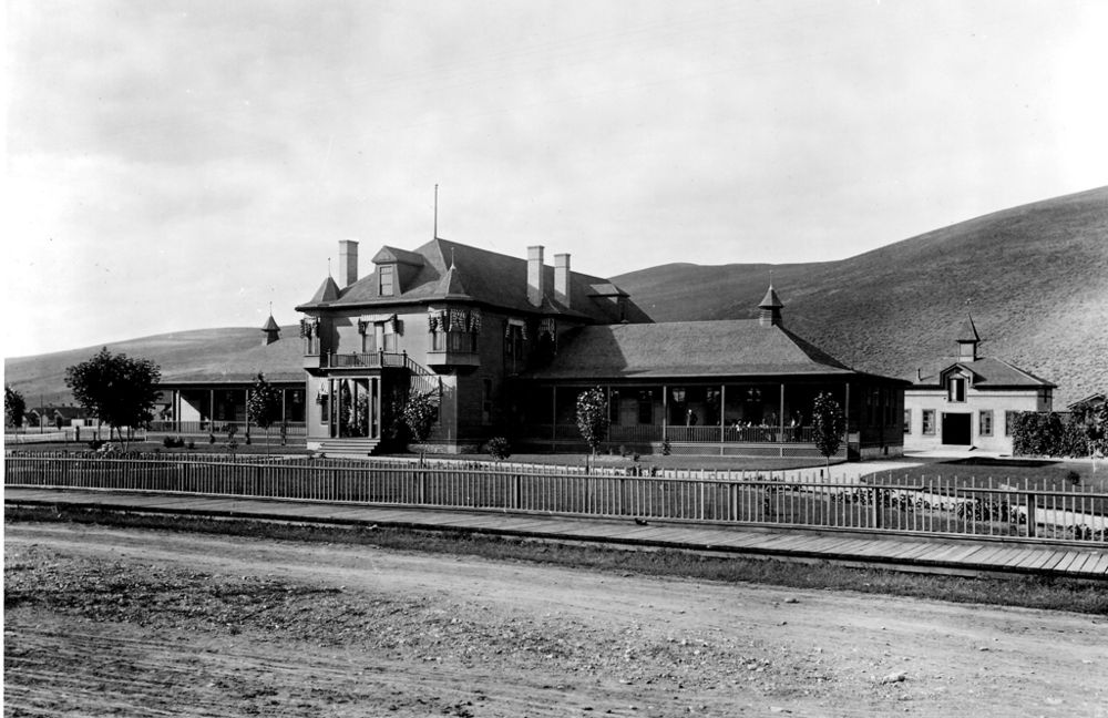 Northern Pacific Railroad Hospital - Missoula, Northern Pacific Railroad Hospital, ca. 1895